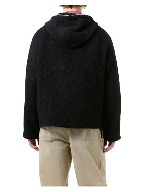 full zip hood hairy wool Our Legacy | M4243FBHBLACK HAIRY WOOL